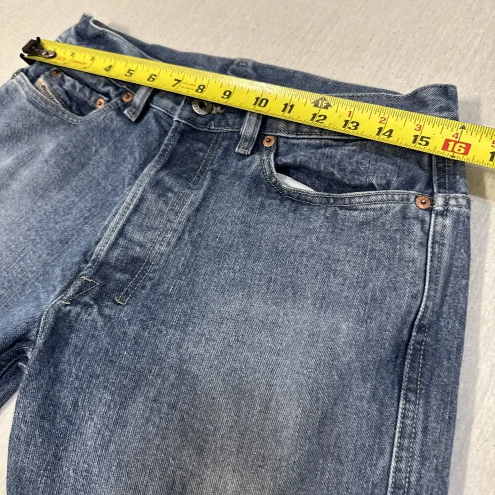 Diesel Bootcut Mens 31x30 Blue Jeans Wash Cowboy Western Distressed Italian